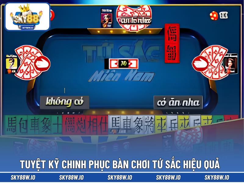 Tuyệt kỹ chinh phục bàn chơi Tứ Sắc hiệu quả