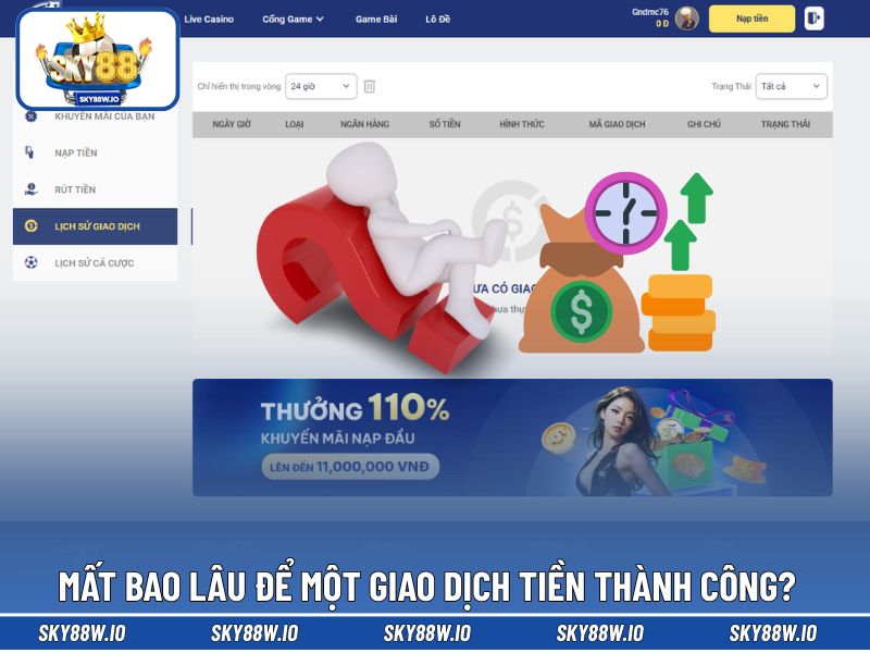 Mất bao lâu để một giao dịch tiền thành công?
