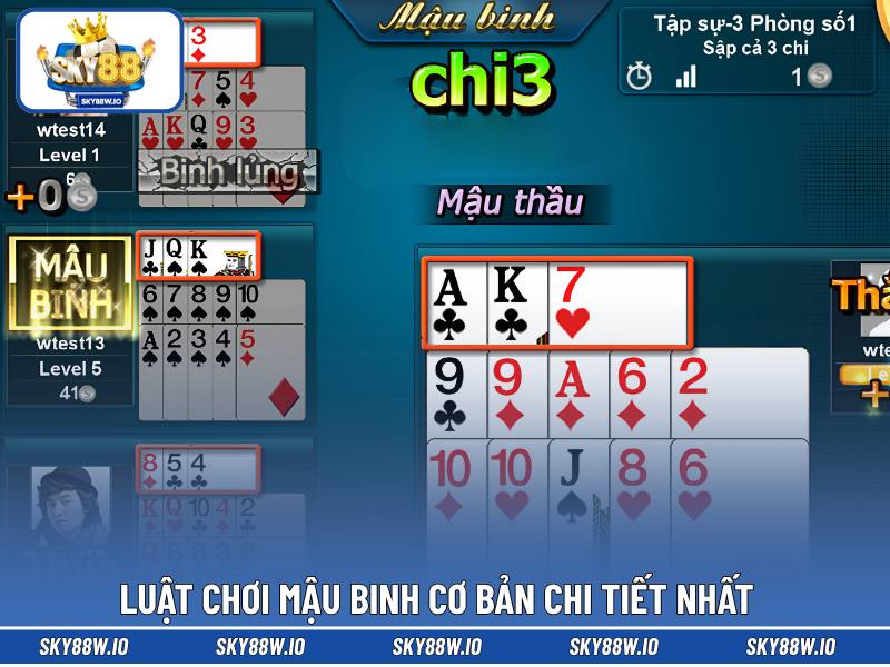 Luật chơi Mậu Binh cơ bản chi tiết nhất