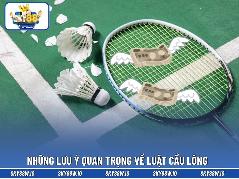Những lưu ý quan trọng về luật cầu lông