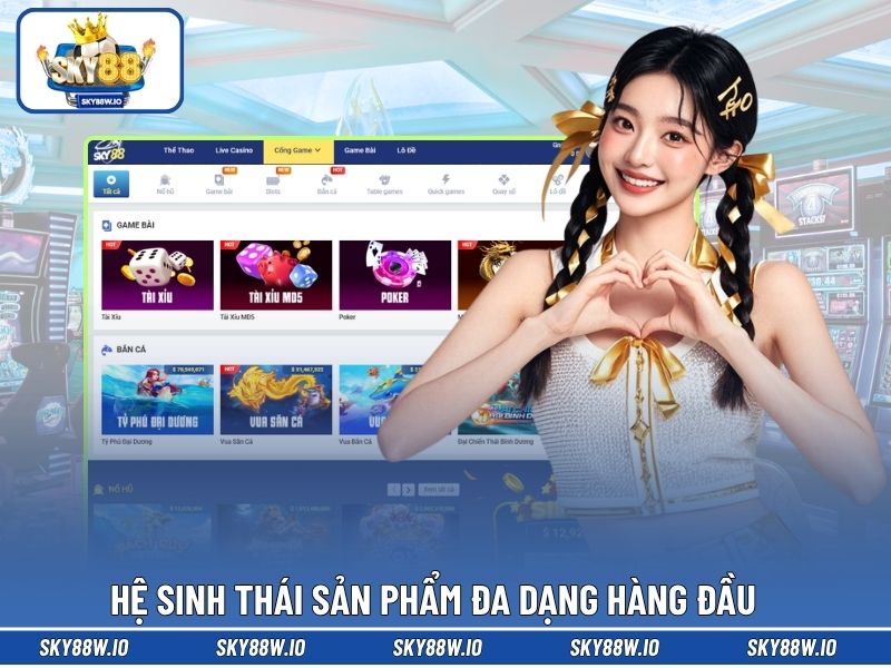 Hệ sinh thái sản phẩm đa dạng hàng đầu 