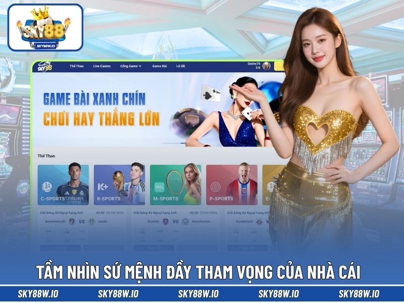 Tầm nhìn sứ mệnh đầy tham vọng của nhà cái